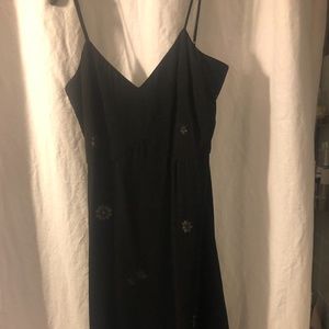 Tocca spaghetti strap black dress S8